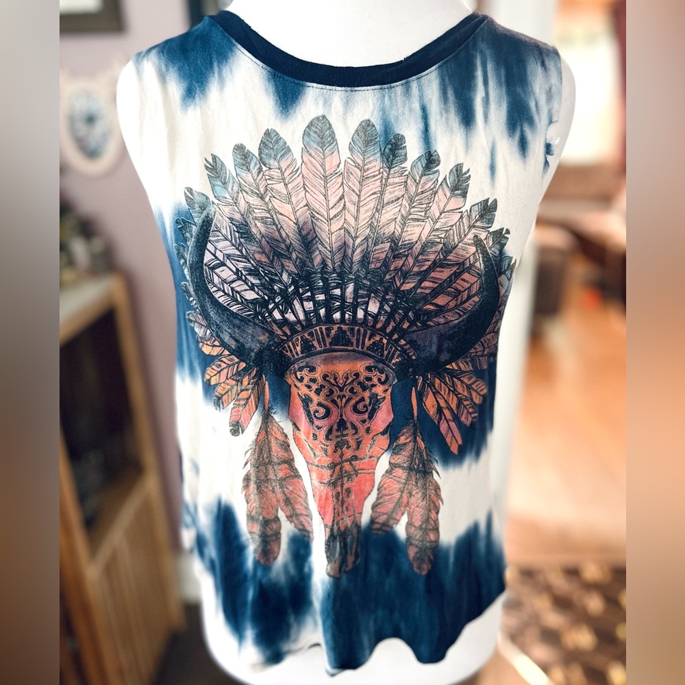 Recycled Karma Distressed Graphic Tank